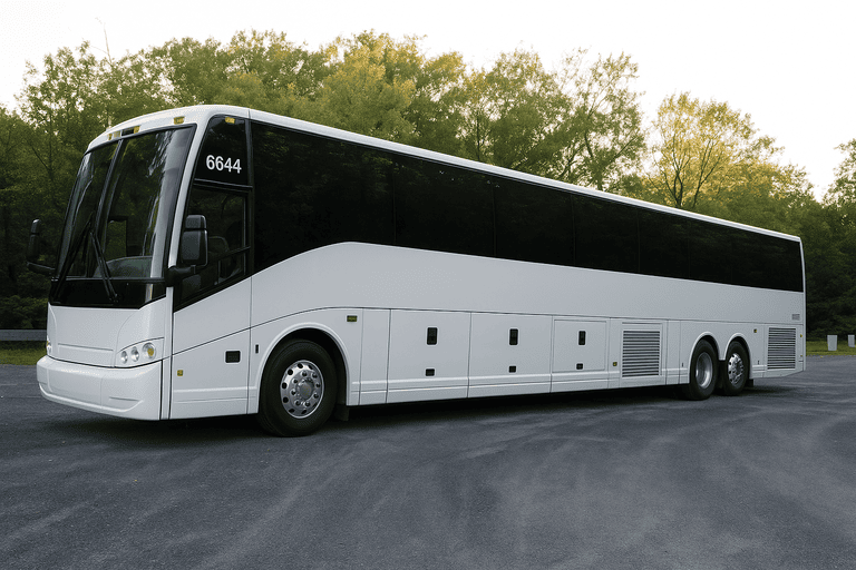 exterior of Grand Rapids Minibus Company coach bus