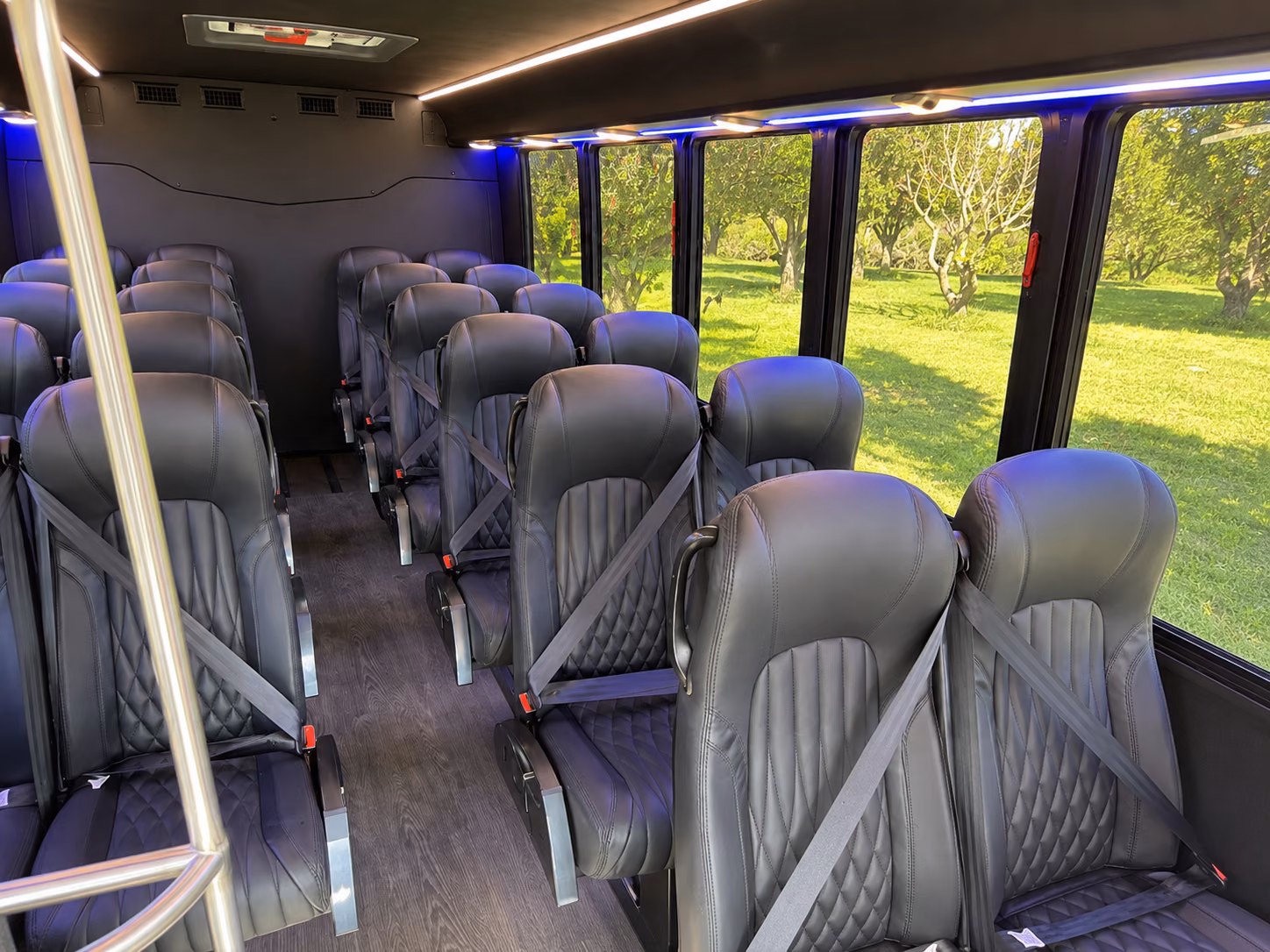 grand rapids 18 passenger minibus interior