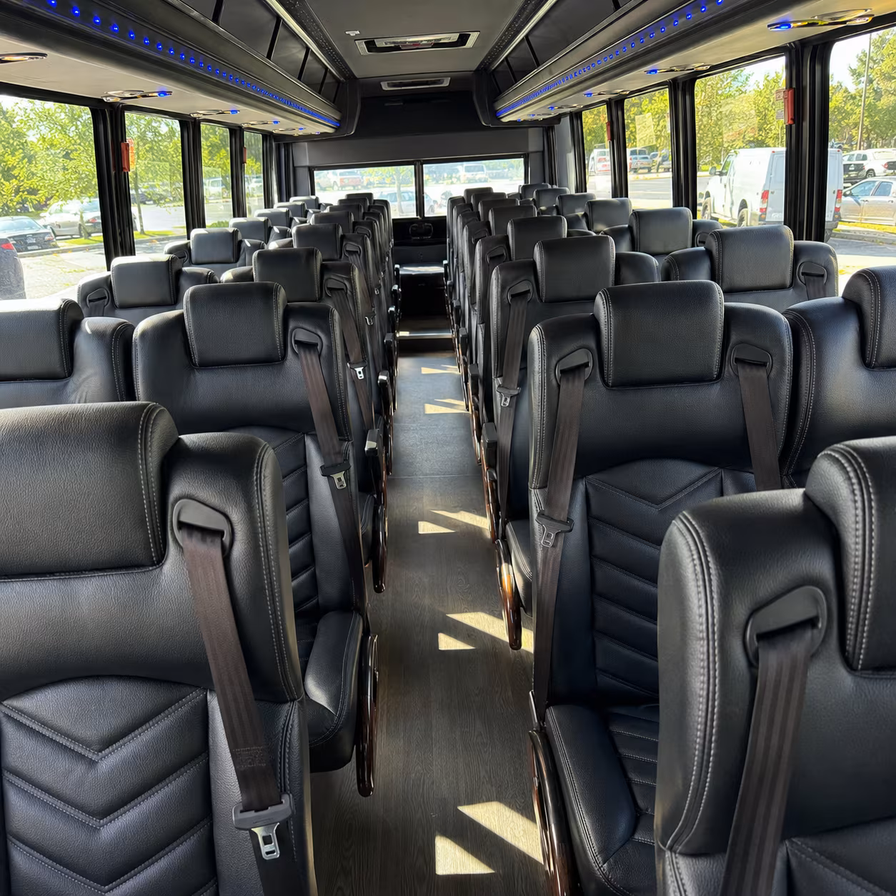 grand rapids 25 passenger minibus interior