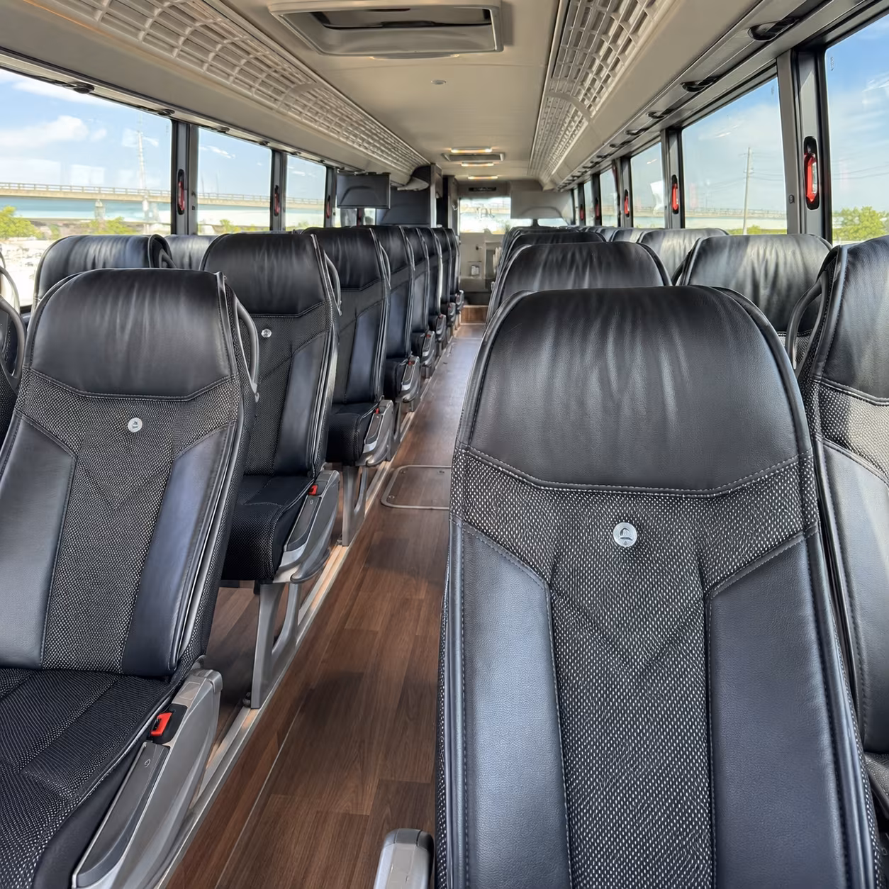 grand rapids charter bus inside