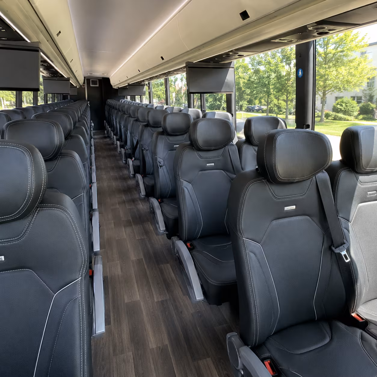 grand rapids charter bus interior