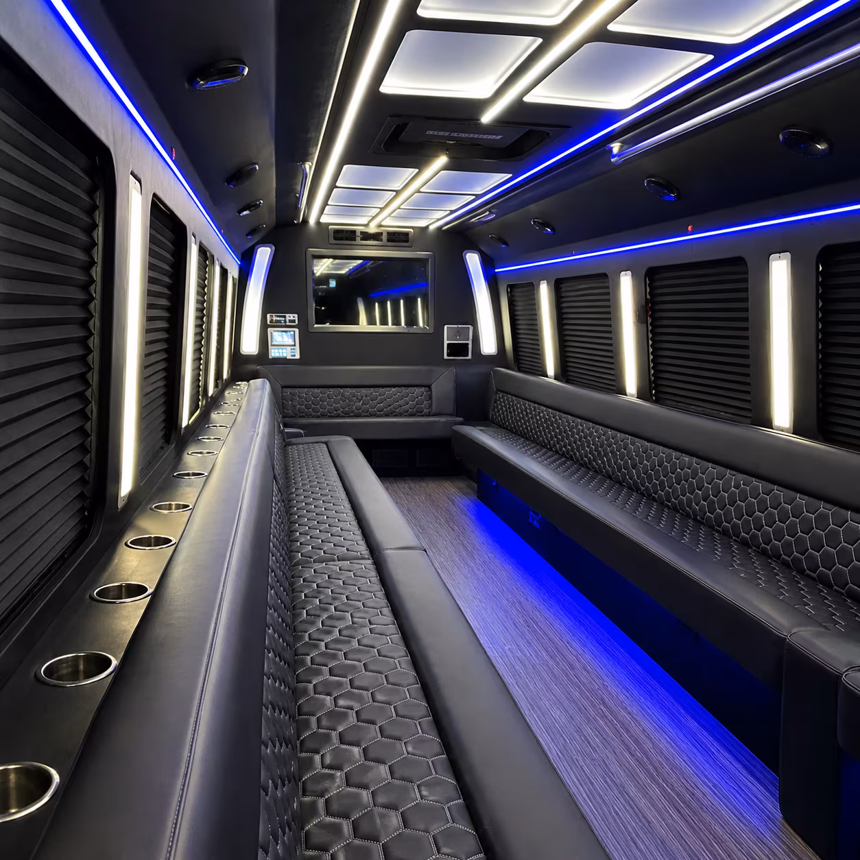 grand rapids party bus interior